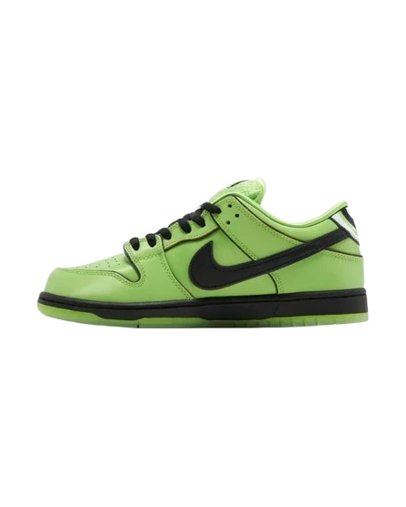 Nike X The Powerpuff Girls Nike SB Dunk Buttercup Green 2 Nike X The Powerpuff Girls Nike SB Dunk Buttercup Green - Image 2